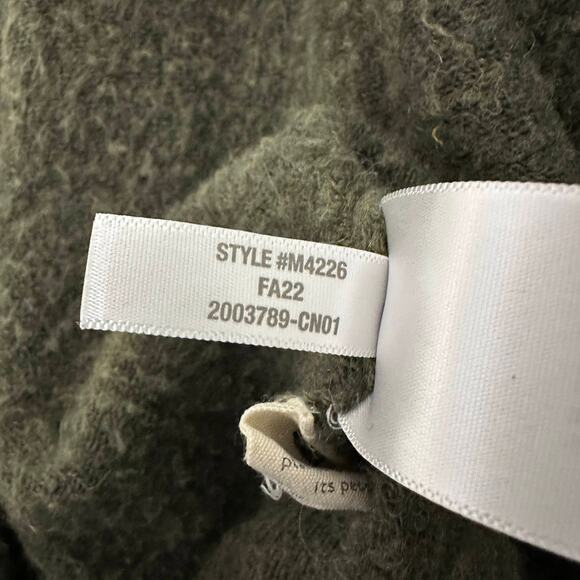 Madewell Cozy Walker Open Front Long Cardigan WMNs XXL Green #M4226 Long Sleeve - Picture 9 of 12